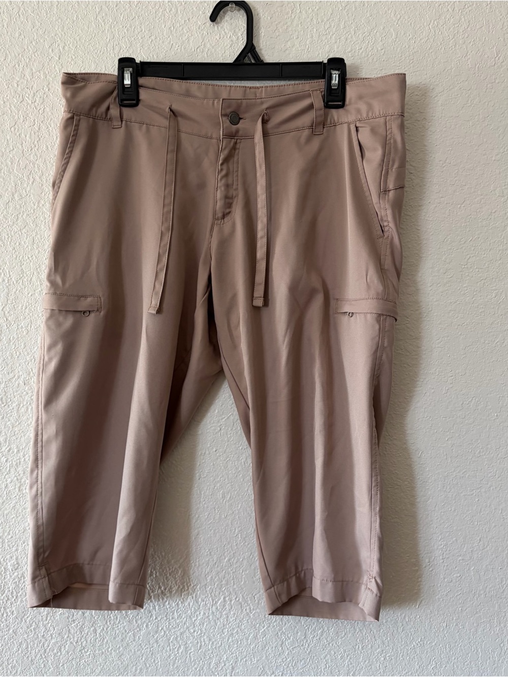 Magellan woman’s  Casual Drawstring Cargo Pants - Taupe size L capri outdoors